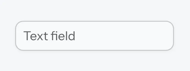 text field surface opacity